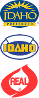 Idaho Preferred, Buy Idaho, Real Dairy Farmers of Idaho Logos